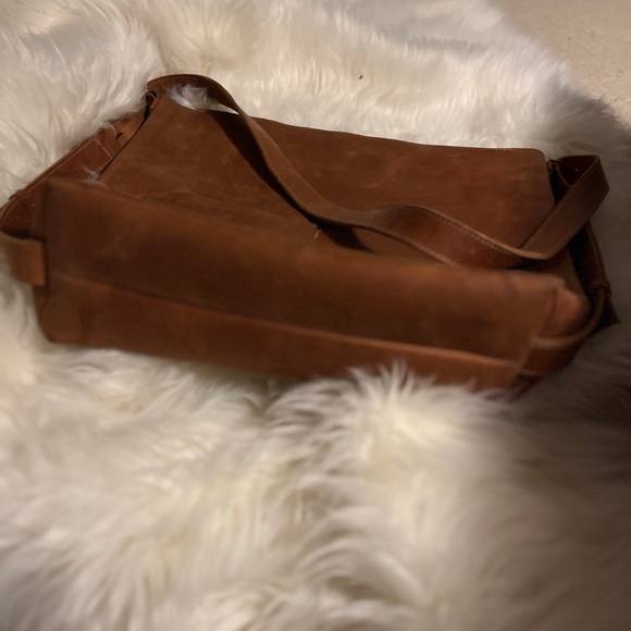 Convertible Backpack Purse Leather Tote Laptop Bag Minimalist Elegant brown - Picture 3 of 5